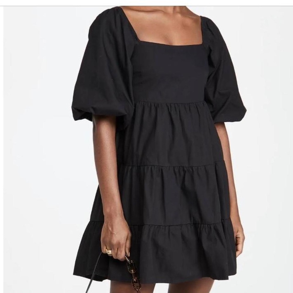 AE Tiered Puff Sleeve Babydoll Dress